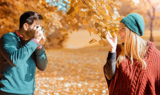 Fall Couple