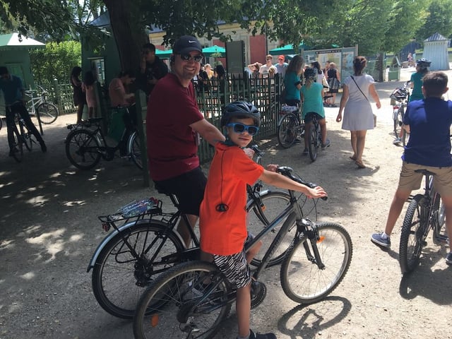 Hansen Family on Bikes