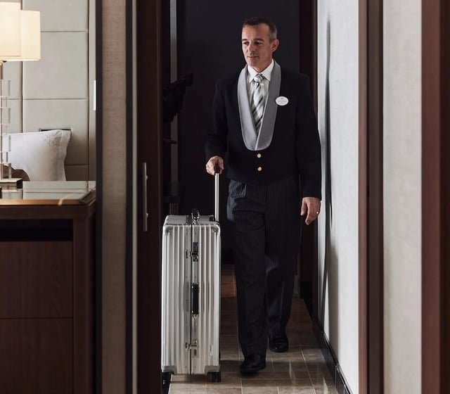 Butler with Suitcase