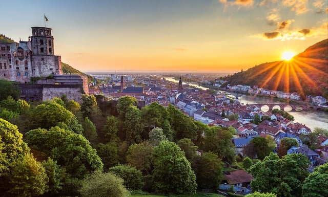 Rhine River Heidelberg Germany