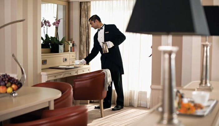 The incredible Owner's Suite on Silversea's Silver Shadow comes with 24-hour Butler service.