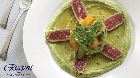 Regent's Tuna & Avocado Salad is a fresh, delicious favorite aboard several ships.