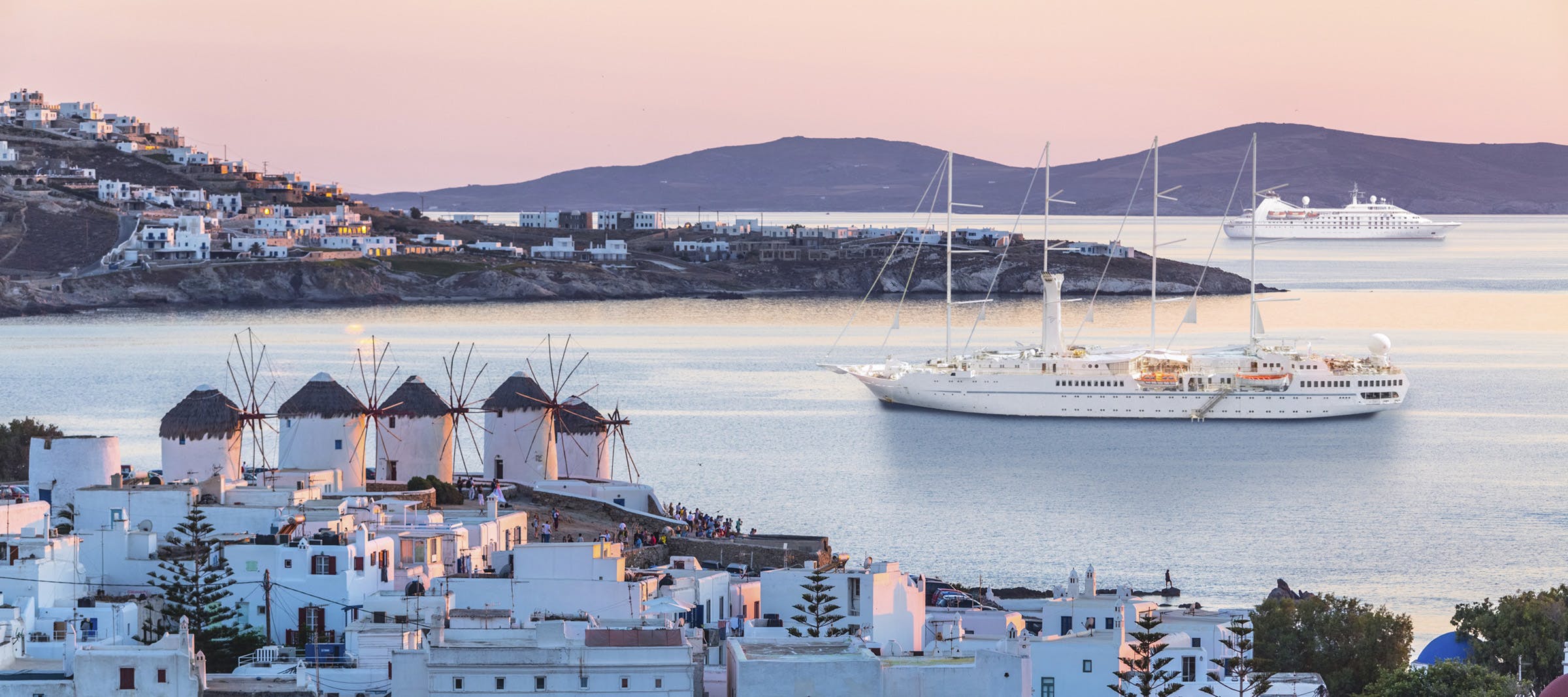 Windstar's small ship in a remote port. 