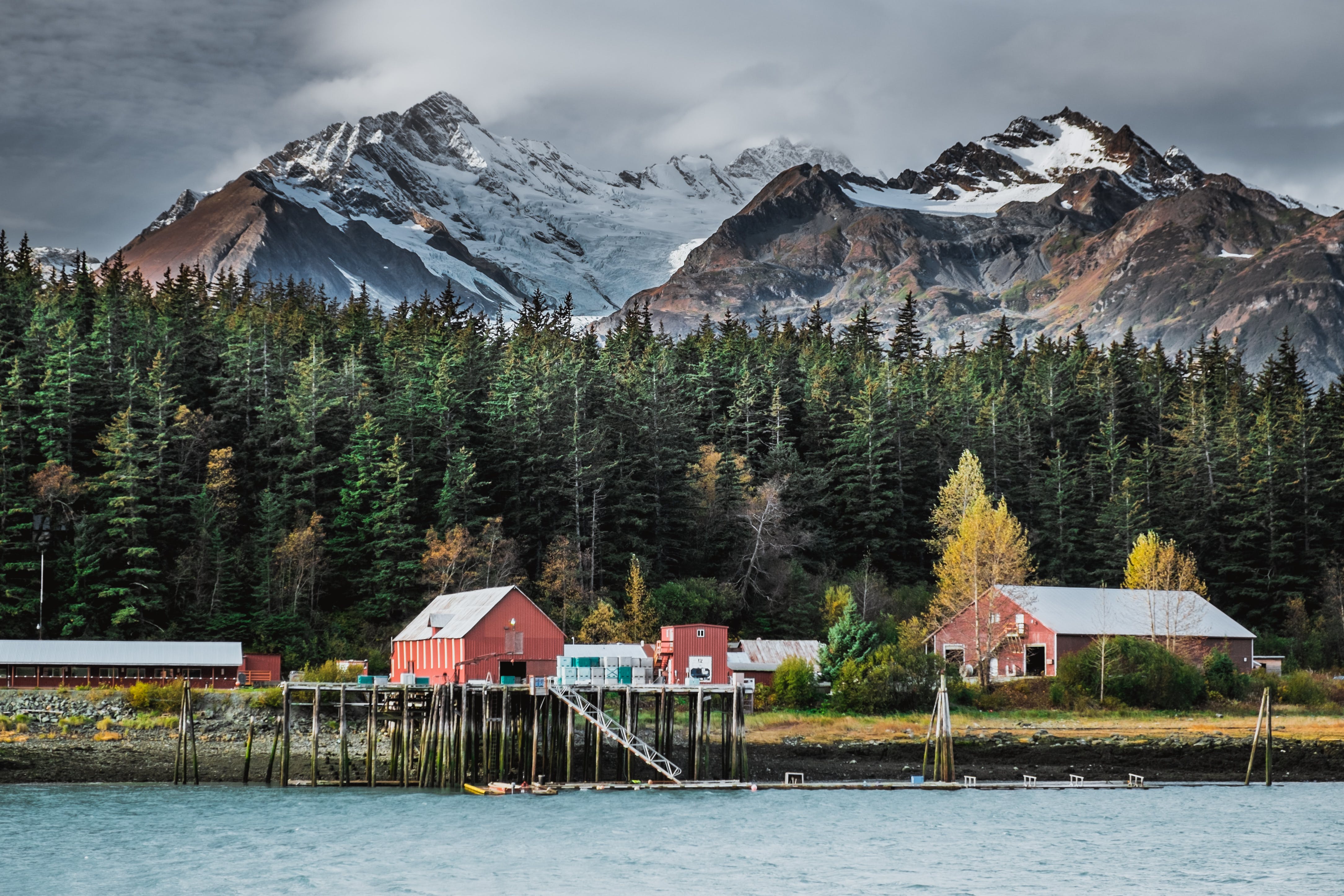 Alaskan fishing village