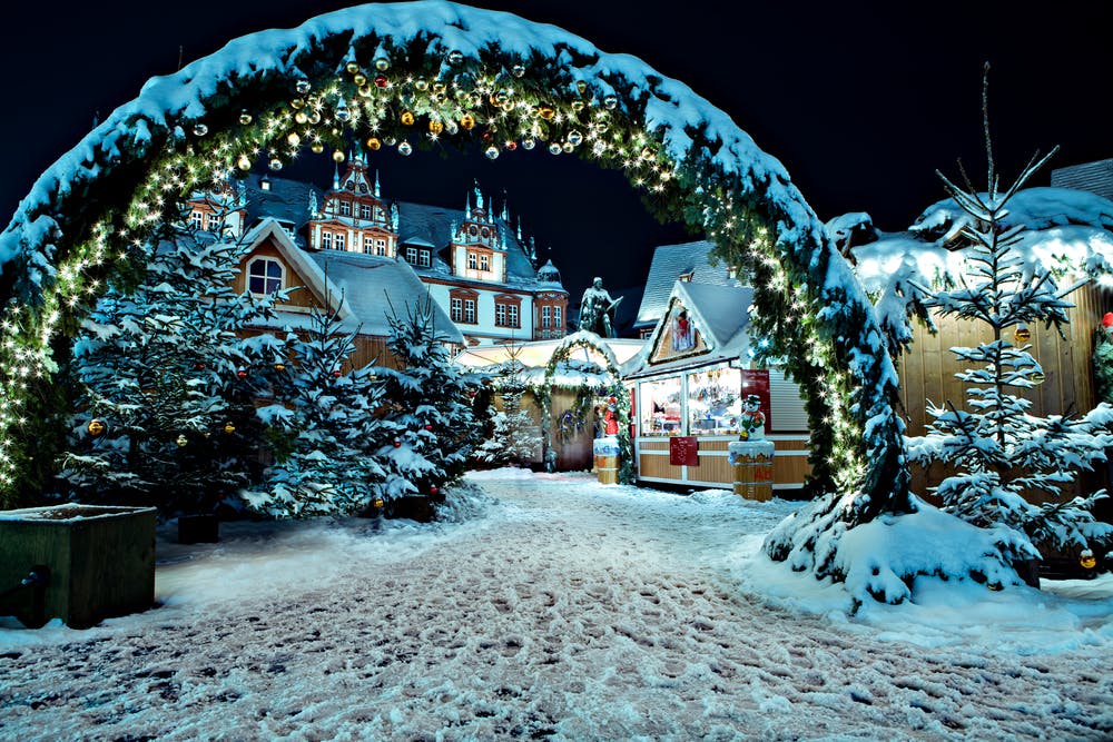 Christmas Market in Coburg, Germany.