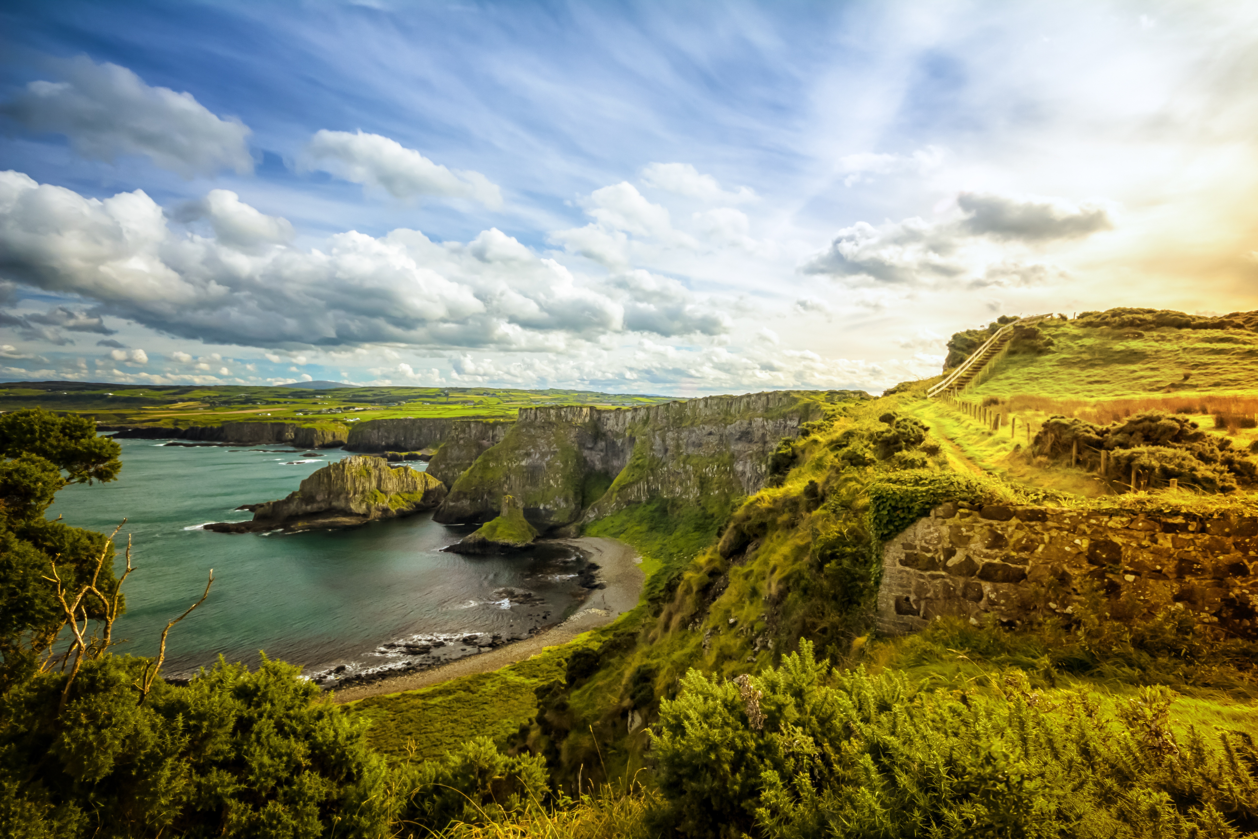 The iconic Cliffs of Fairhead in Northern Ireland