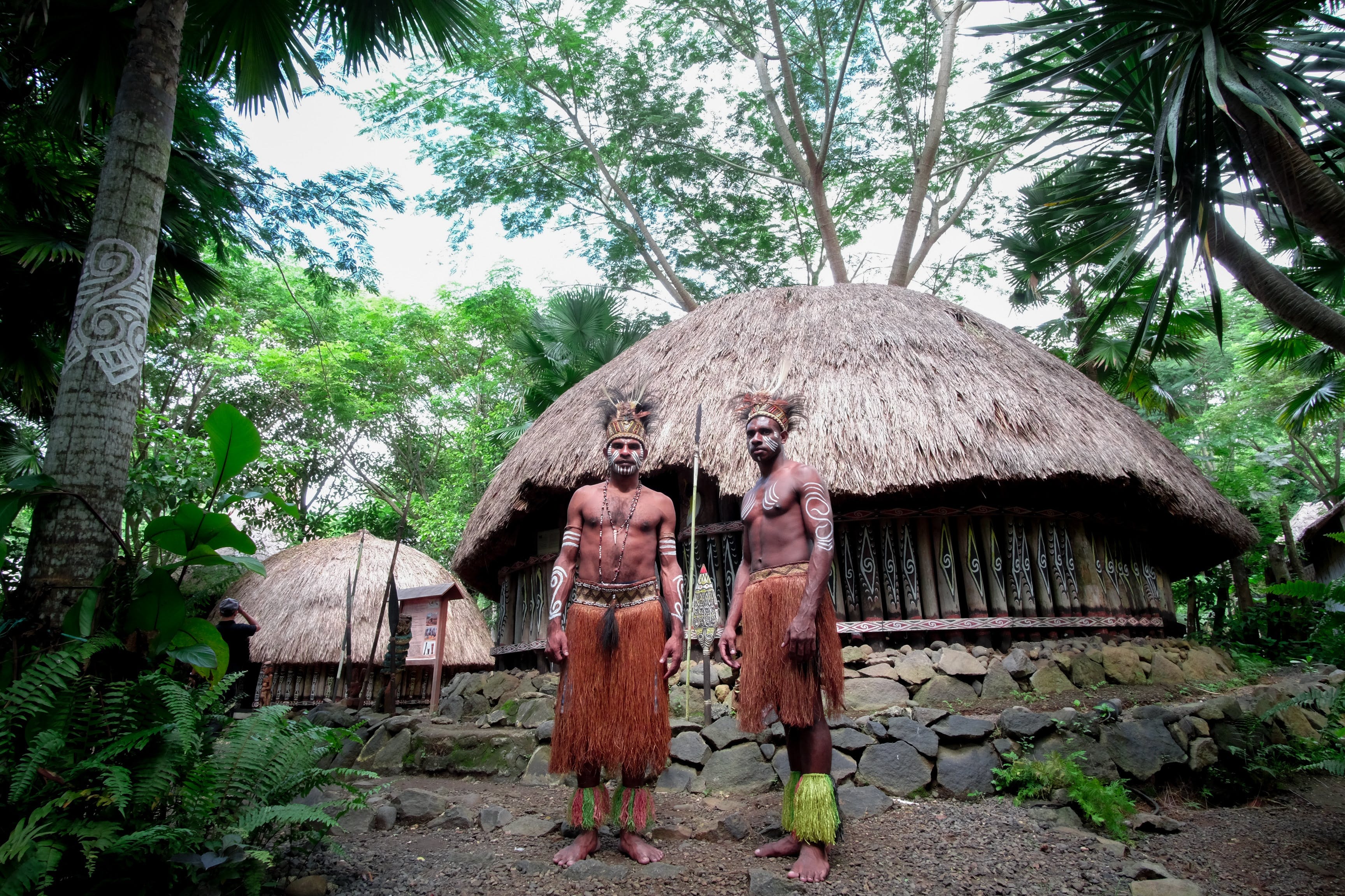 Tribesmen of the Amazon jungle.