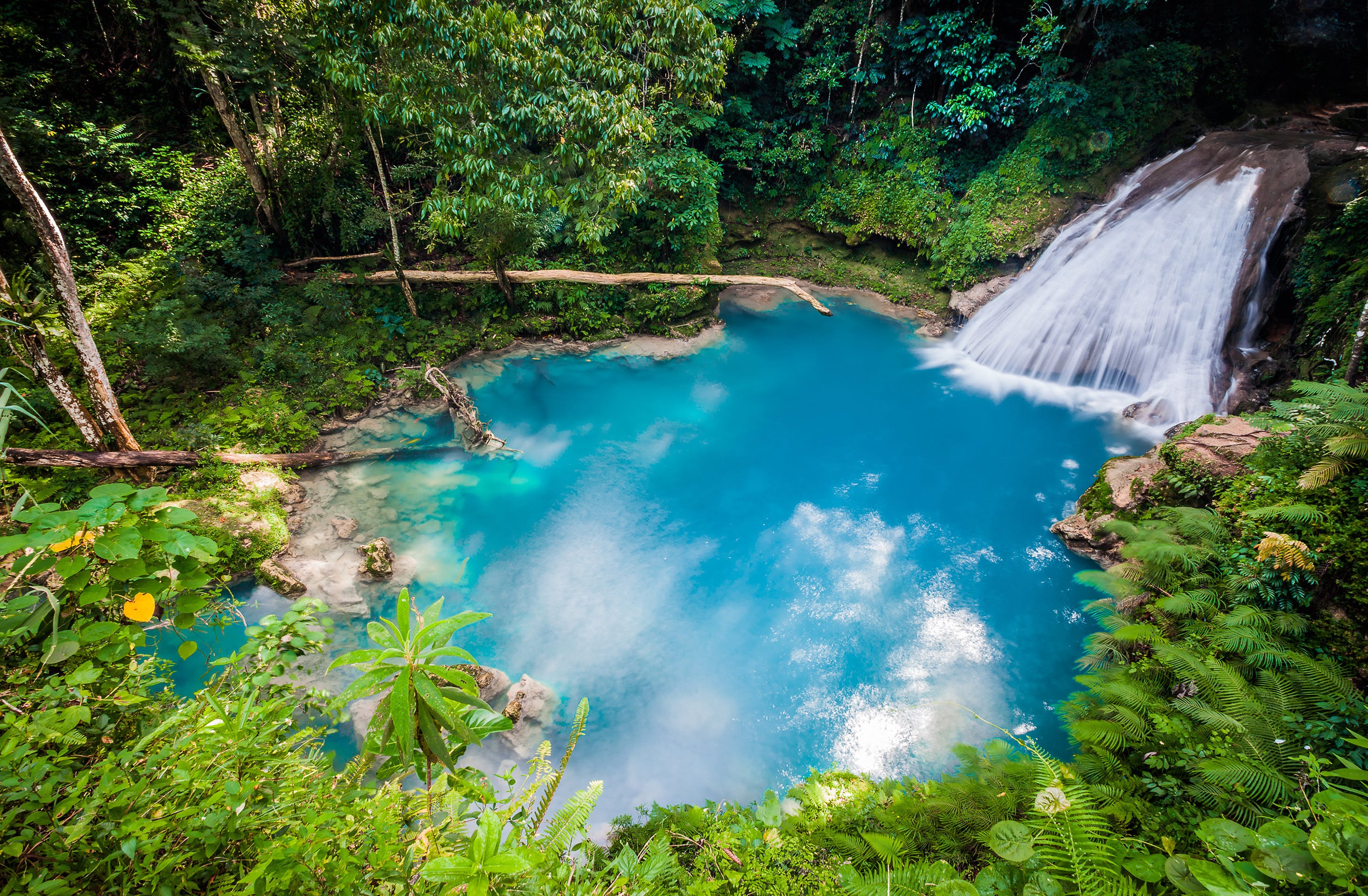 The Blue Hole Waterfall in Ocho Ríos is stunning and still considered a hidden gem to most travelers.