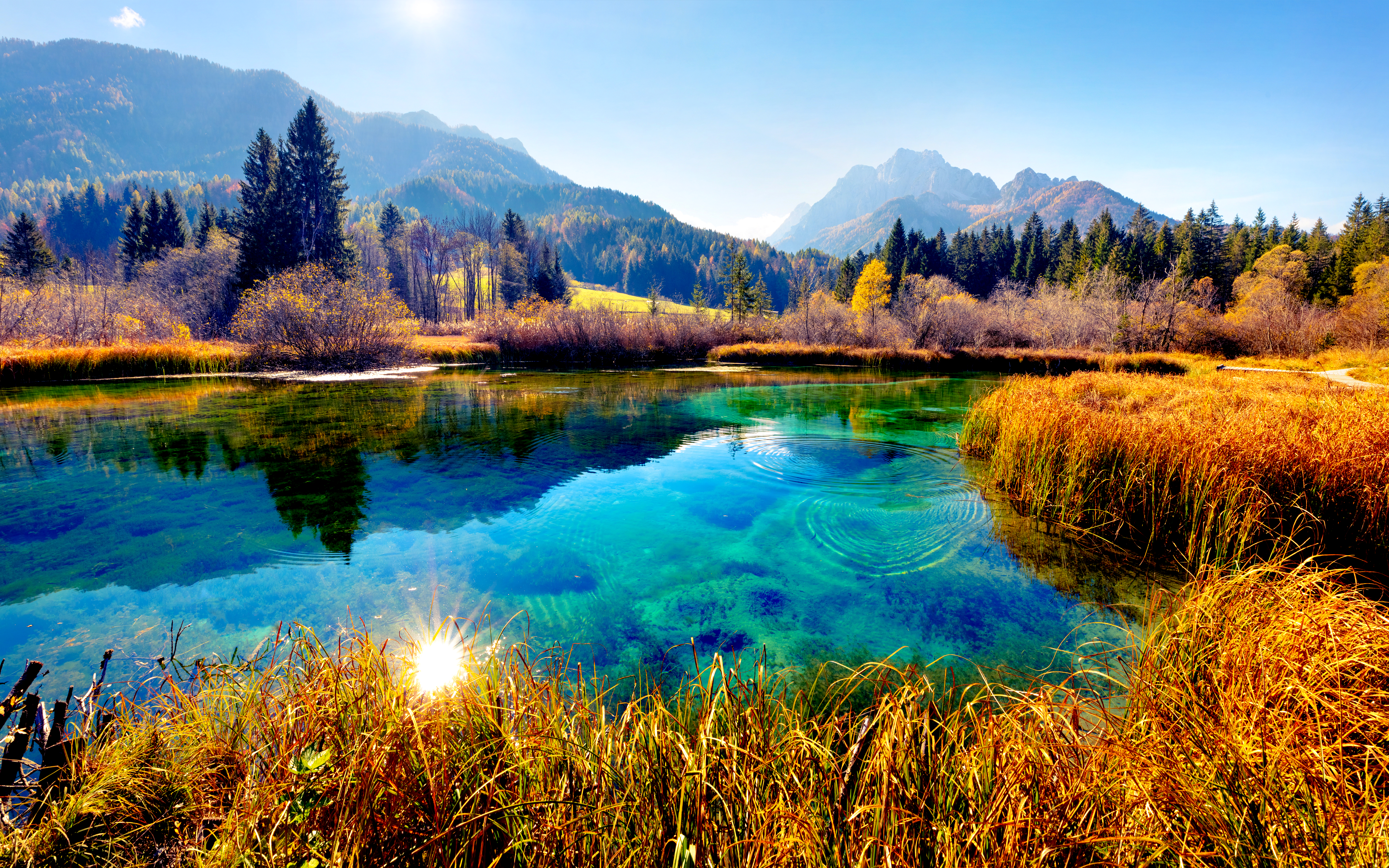 Slovenia lakes and mountains