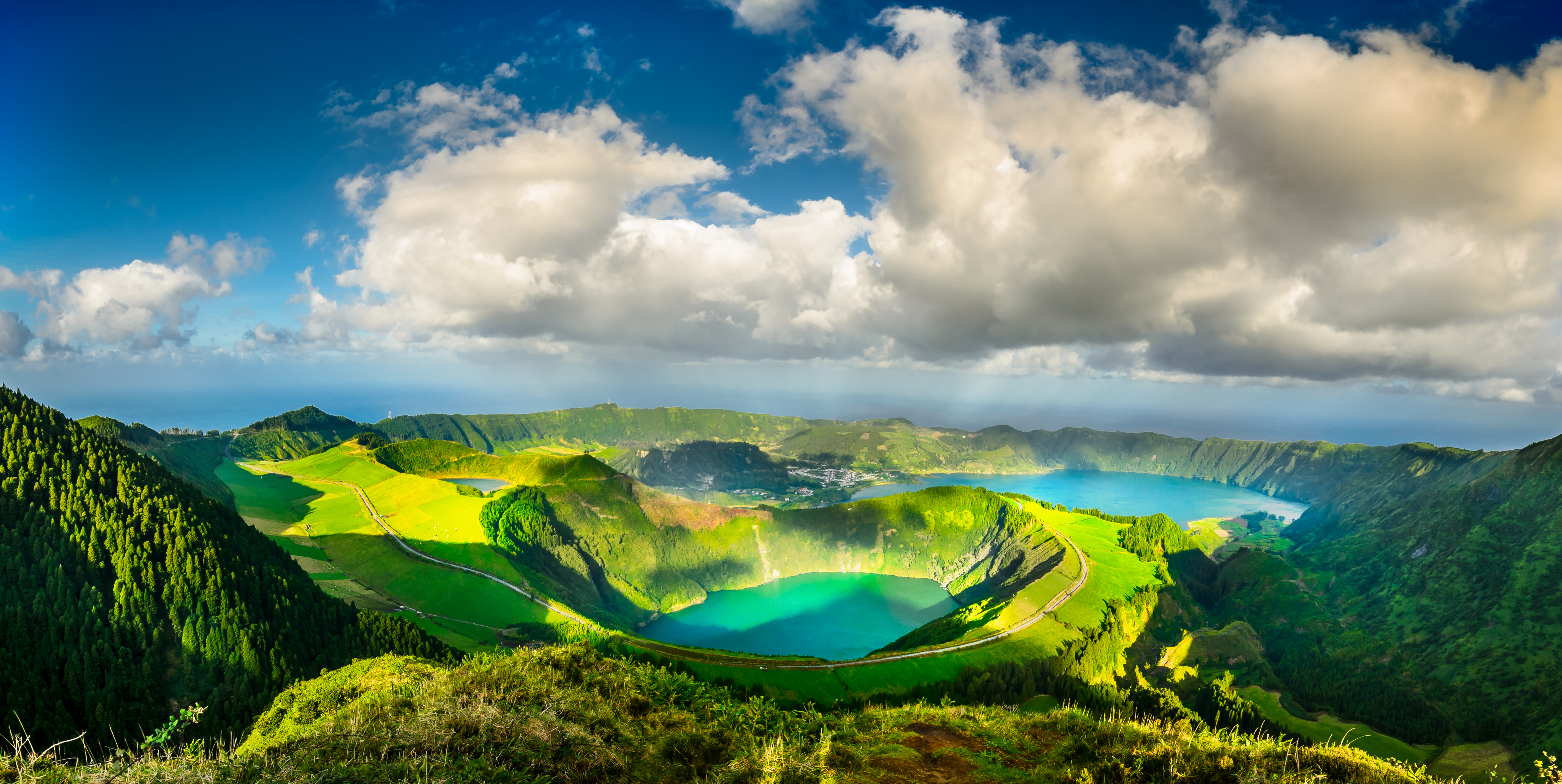 Blue and Green Lakes of The Azores