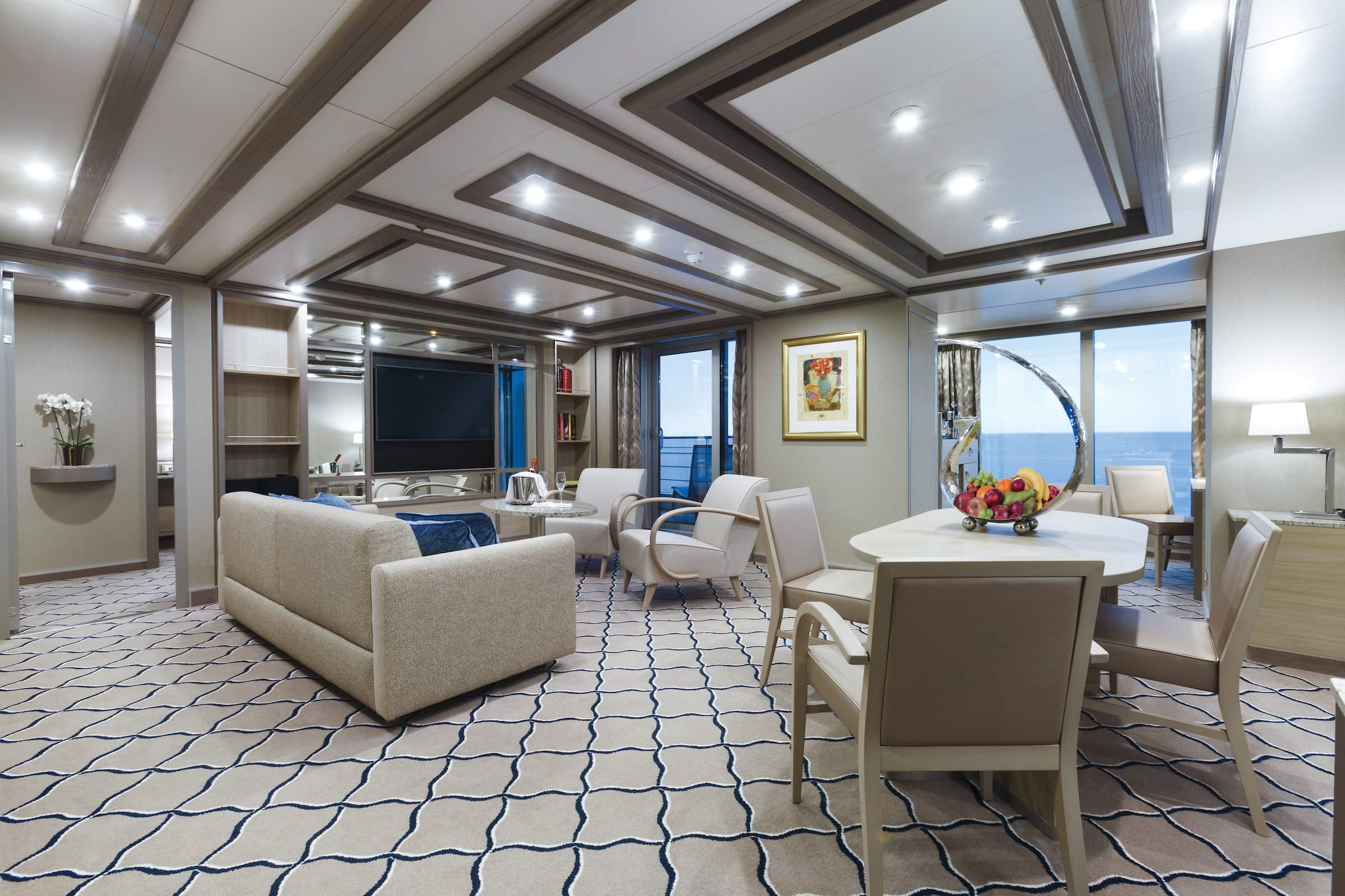 Owner's suite onboard the Silver Spirit